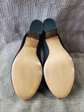 Pair of Lehoor Women's Black Chunky Heels—Women's Size 8.5