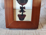 Signed Miniature Cut Out Silhouette Art Work by R. Gray