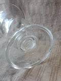 Clear Glass Pedestal Vase