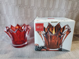 Mikasa "Skyline Red" Crystal Candle Votive