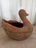 Terracotta Swan Planter