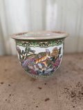 Asian Style Ceramic Peacock Planter