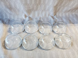 Set of 8 Anchor Hocking Clear Glass Custard Bowls with 3 Lids