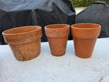 5-Piece Small Terracotta Pot Lot