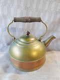 Vintage Paul Revere Ware Brass and Copper Tea Kettle