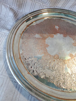 Silverplate Round Tray