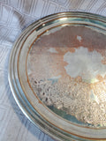 Silverplate Round Tray