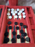 Red Travel Backgammon Board Game