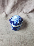 Blue and White Ceramic Trinket Box