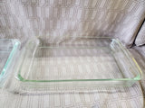 Pair of Pyrex Clear Glass Baking Dishes