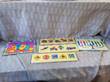 Lot of Wooden Children's Puzzles