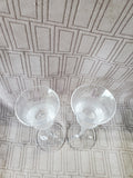 Pair of Royal Doulton "Oxford" Crystal Stemmed Candlestick Holders