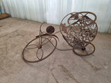 Rustic Metal Bicycle Plant Holder
