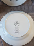 10 Piece Threshold Porcelain Snowflake Dish Set