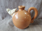 Glazed Pottery Boar Head Spout Pitcher