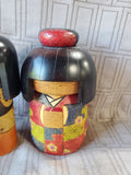 Lot of 3 Asian Inspired Kokeshi Dolls (A)