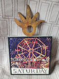 Nancy Thomas Small "Saturday" Plaque (B)