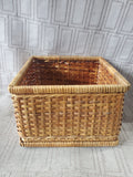 Woven Wood Napkin Holder with Napkins