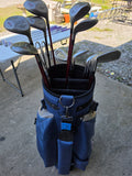 Women's Clubs and Adams Idea Bag - (5)Fairway Woods, (7)Irons + Ball Grabber