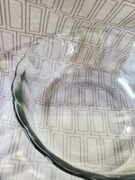 Scalloped Edge Glass Salad Bowl