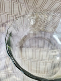 Scalloped Edge Glass Salad Bowl