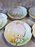 Set of 5 Small Hand Painted Dessert Plates