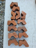Terracotta Planter Pot Feet, 13-Pieces (two lots available, priced separately)