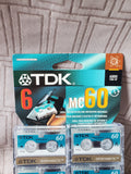 TDK Set of 6 MC60 Mini Cassette Tapes UNOPENED