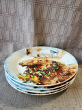 Set of 4 Pier 1 Christmas Moose Salad Plates