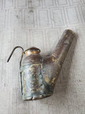Antique Coal Miner's Tea Kettle Oil Lamp