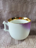 Purple Floral Teacup and Saucer Set