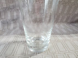 (A) Clear Glass Vase with Rim