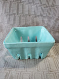 Ceramic Light Blue Berry Basket