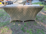 Ebel Hand Woven HDPE Wicker Loveseat