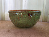 Green Glazed Pottery Shallow Planter