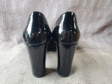Pair of Lehoor Women's Black Chunky Heels—Women's Size 8.5