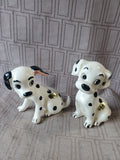 Pair of Walt Disney Productions Ceramic Lenny and Penny Dalmation Figurine