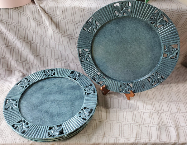 Set of 4 Metal Charger Plates
