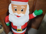 Holiday Living 4 FT Airblown Waving Santa Inflatable WORKS