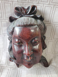 Asian Inspired Hand Carved Wooden Mask