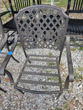 7-Piece Hampton Bay Bronze Tone Patio Dining Set, No Cushions