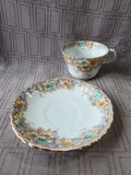 Floral Teacup and Saucer Set