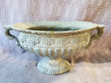 Resin Double Handle Pedestal Vase