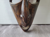 Tall Carved Wooden Mask