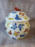 Asian Inspired Butterfly Ginger Jar
