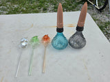 Glass Watering Bulb Lot, 5-Pieces