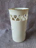 Lenox Reticulated Heart Vase