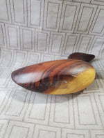 (A) Carved Wood Duck Figurine