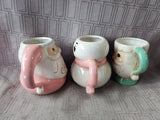 Lot of 3 Johanna Parker Design Christmas Mugs