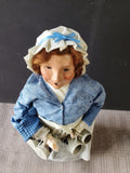 (E) Byers' Choice Carolers Colonial Williamsburg Signed "Tavern Woman" Figurine